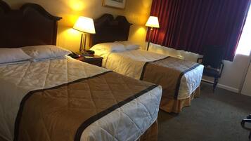 In-room safe, desk, iron/ironing board, free cribs/infant beds