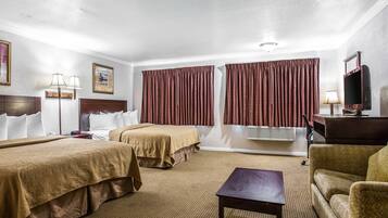 Desk, laptop workspace, iron/ironing board, free WiFi