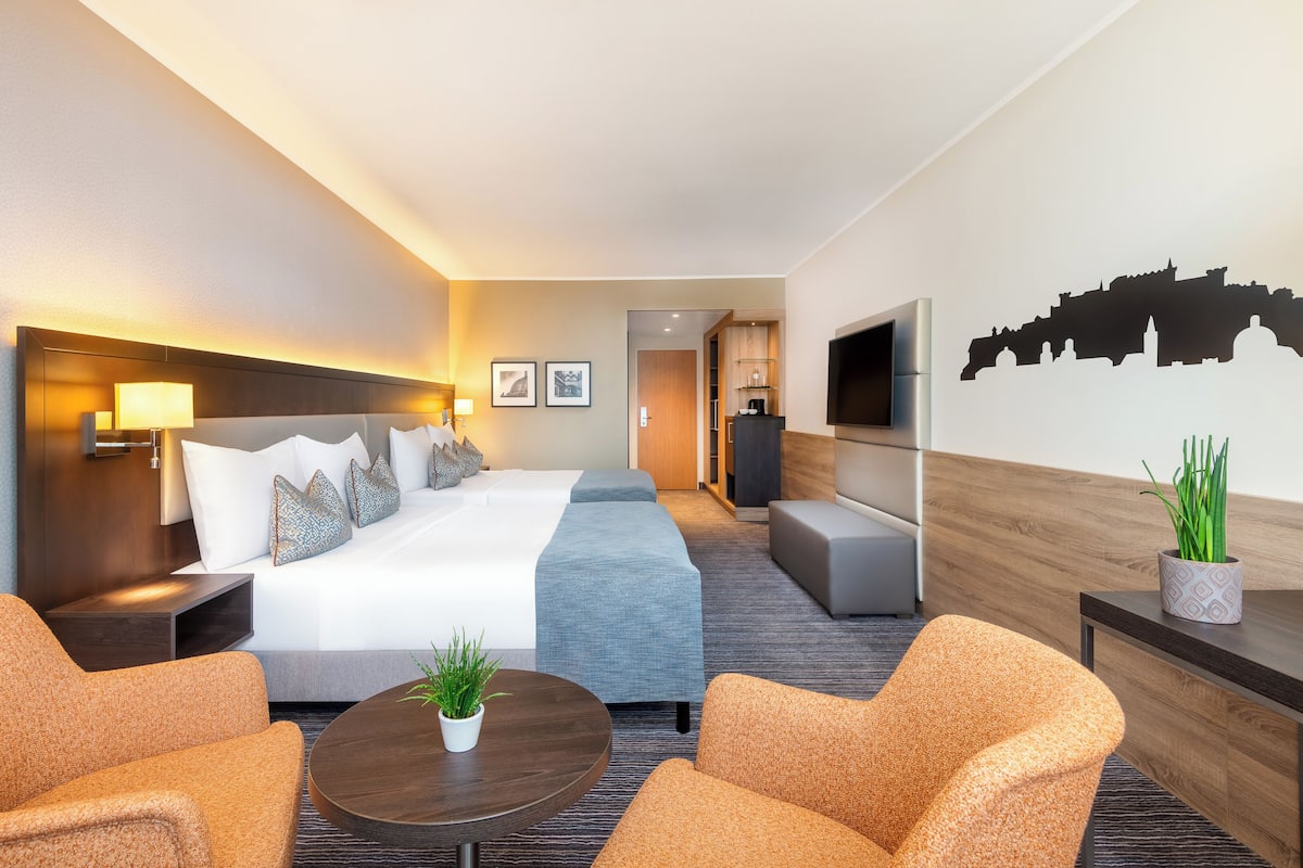 Hypo-allergenic bedding, in-room safe, individually decorated