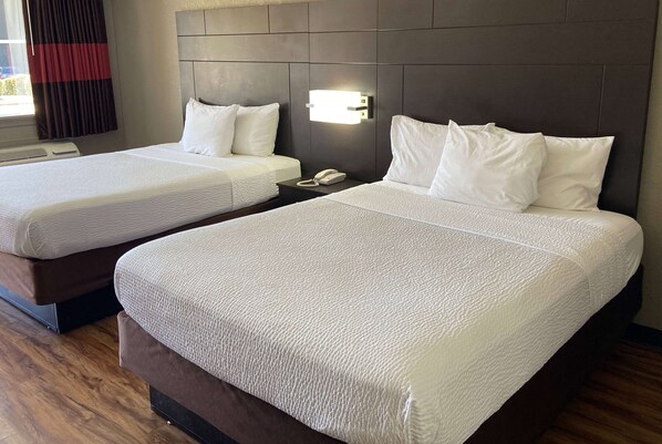 Standard Room, 2 Queen Beds | Iron/ironing board, free WiFi, bed sheets