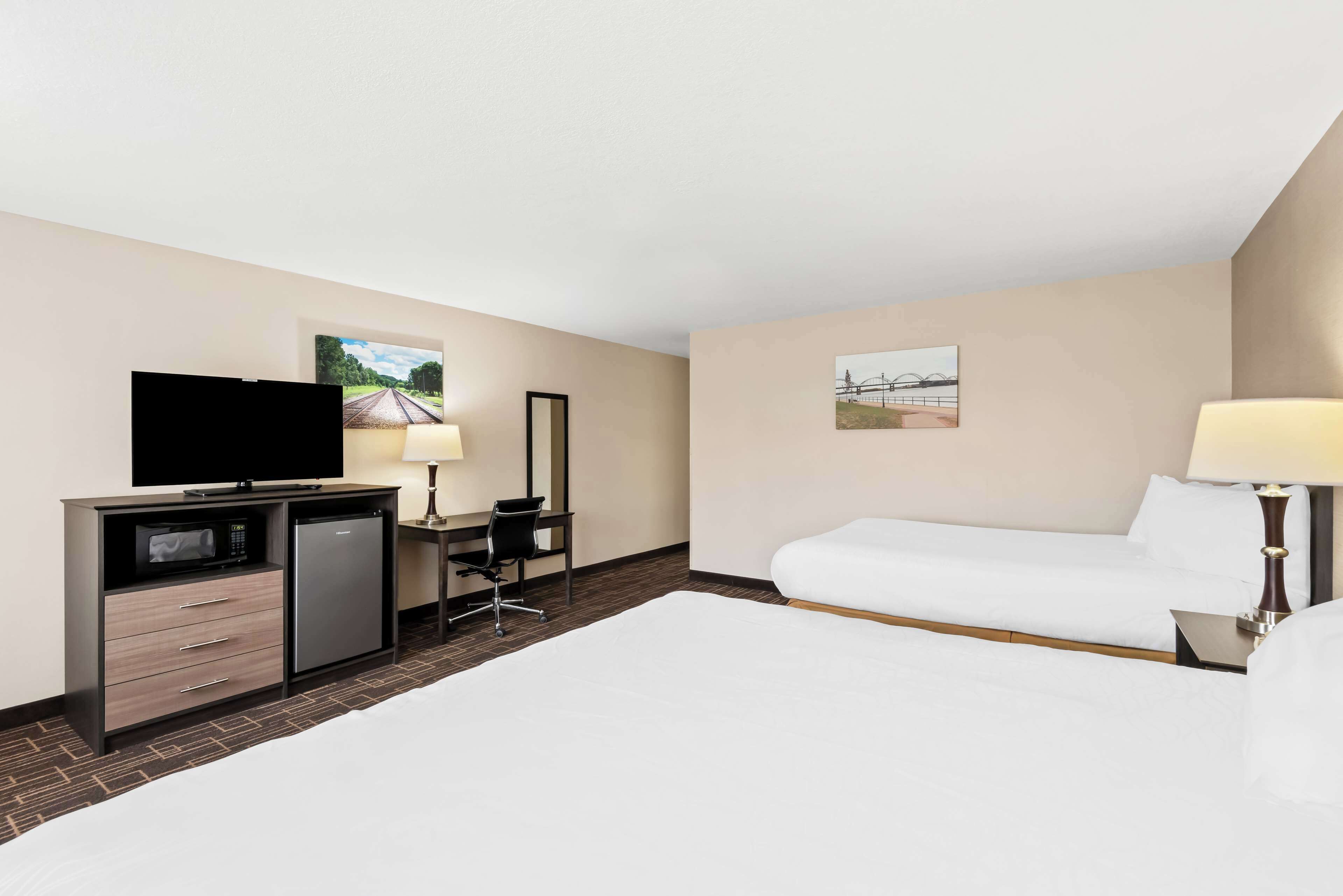 standard room, multiple beds, non smoking, refrigerator & microwave (larger room) | premium bedding, iron/ironing board, free wifi, bed sheets