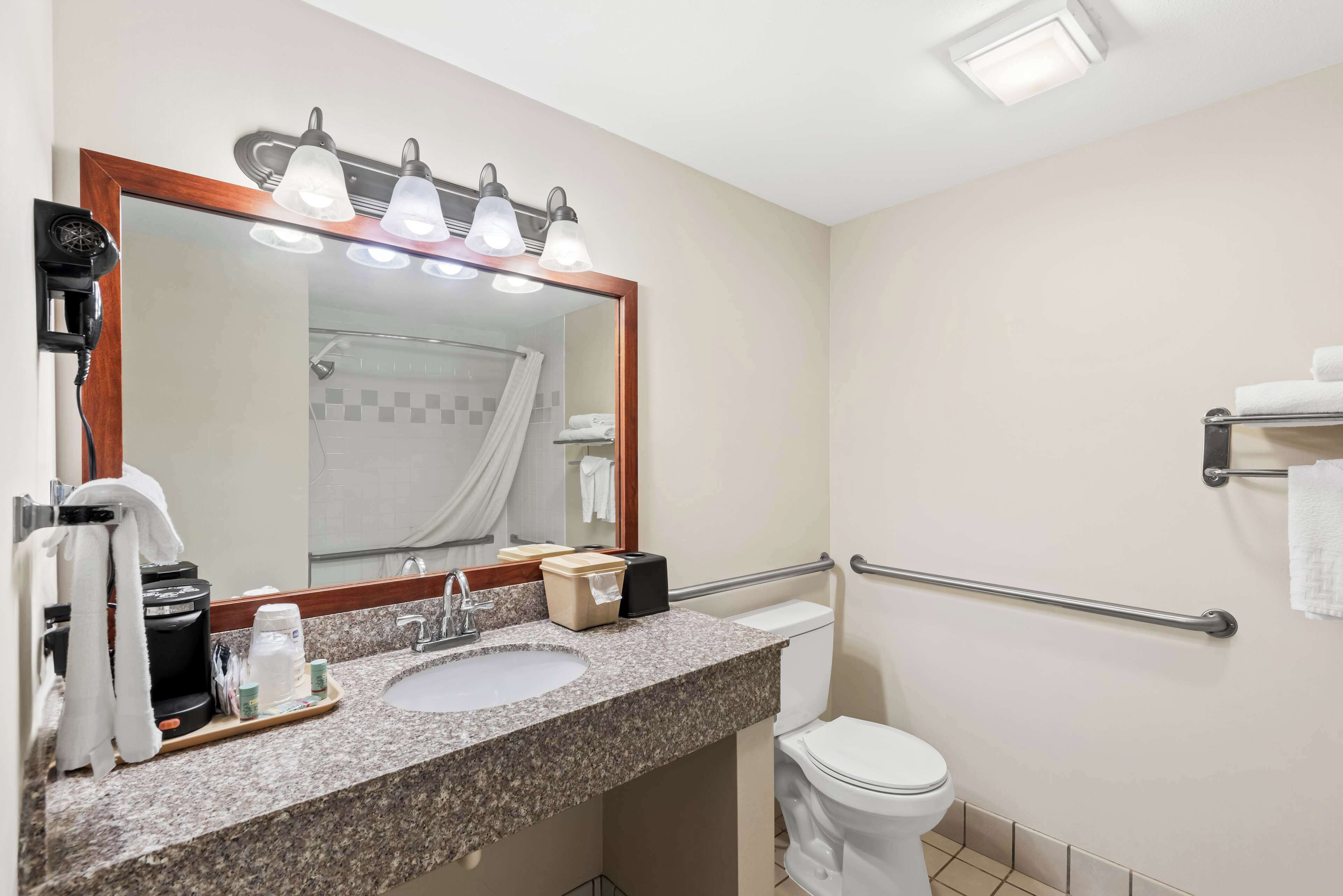 standard room, 2 queen beds, accessible, bathtub | bathroom | bathtub, free toiletries, hair dryer, towels