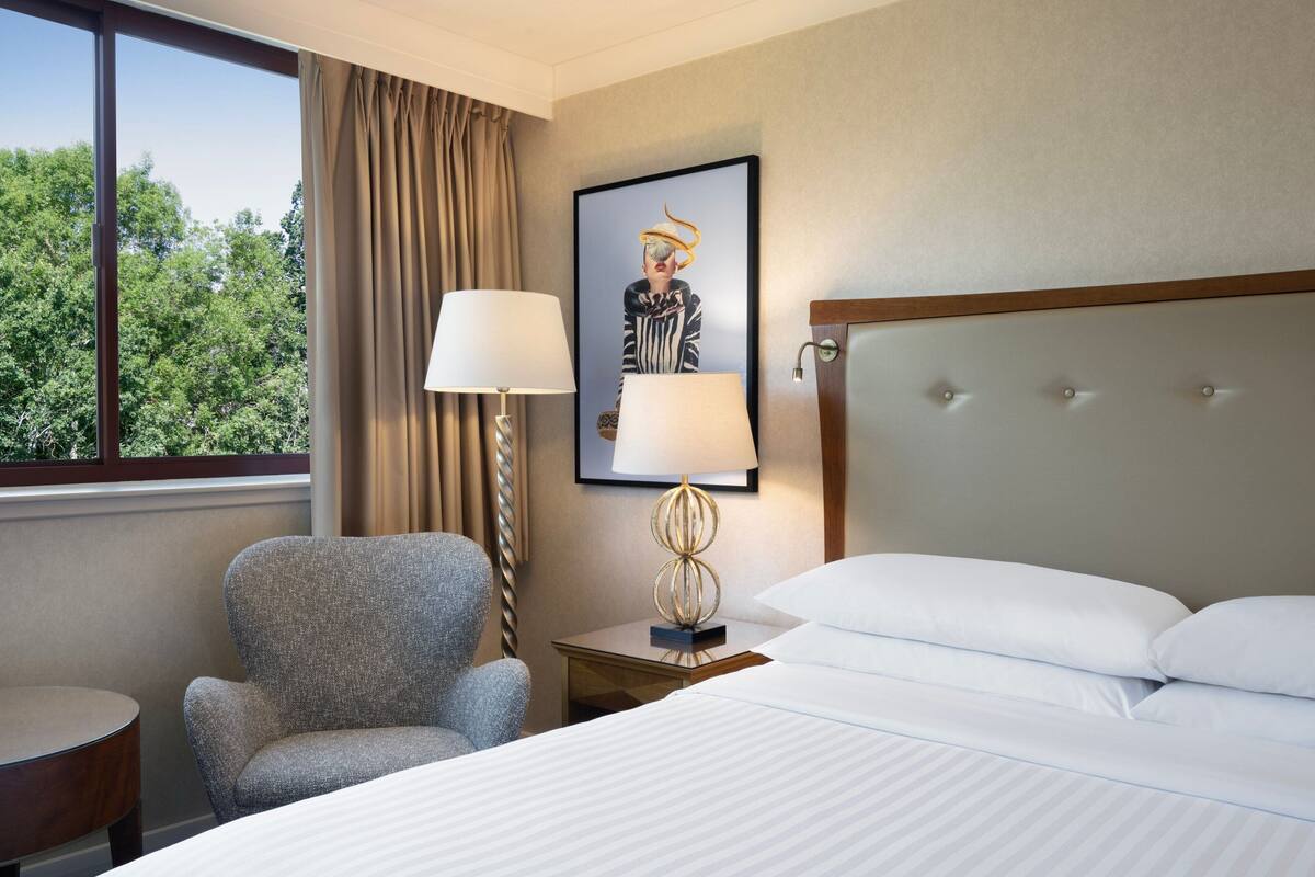 superior room, 1 king bed, non smoking | 1 bedroom, premium bedding, in-room safe, desk