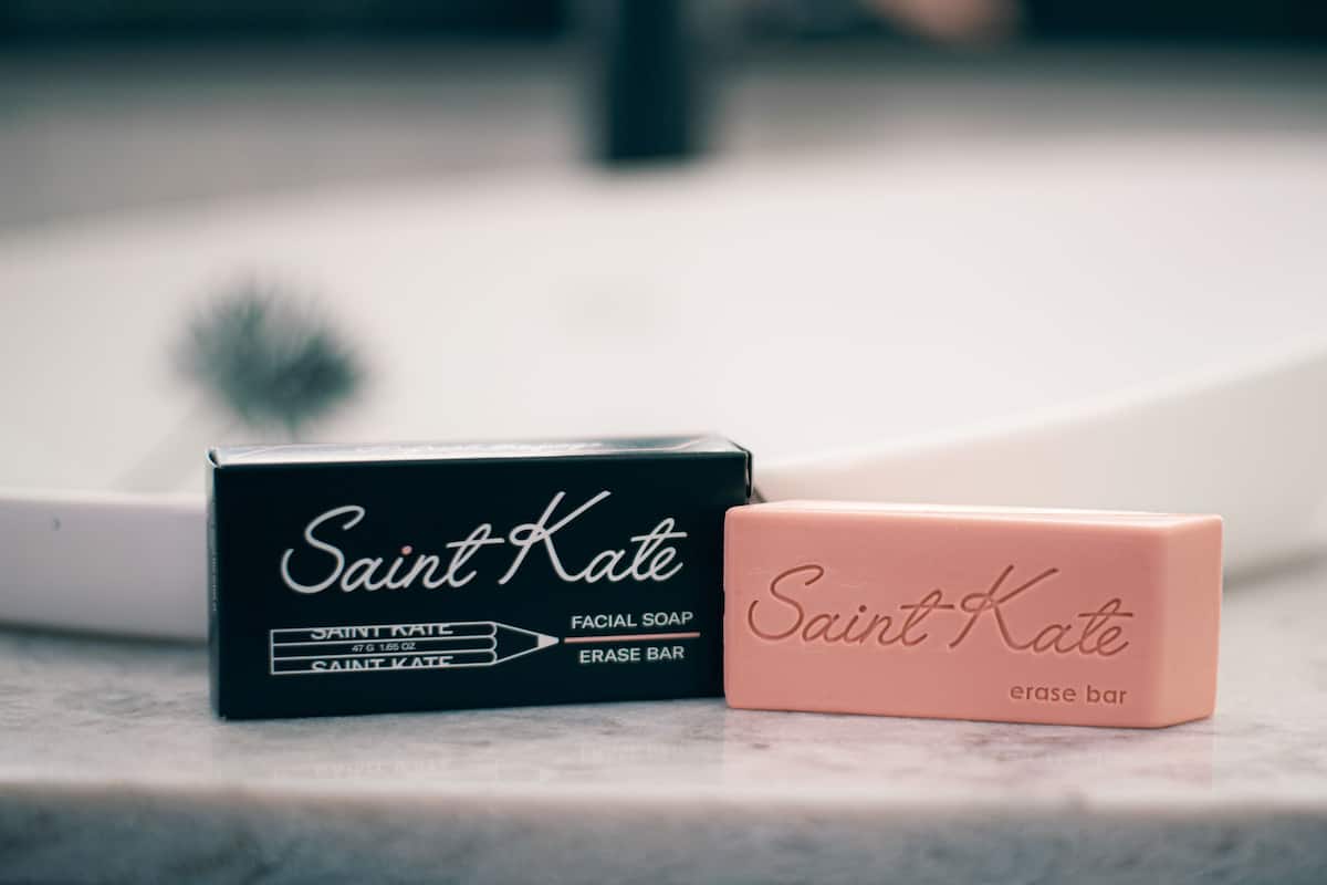 hair dryer, bathrobes, towels, soap