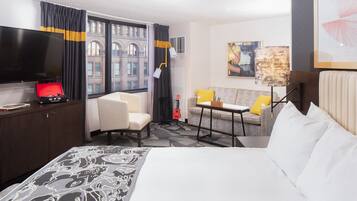 1 bedroom, premium bedding, down comforters, in-room safe