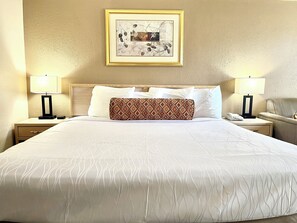 Desk, blackout curtains, iron/ironing board, free WiFi