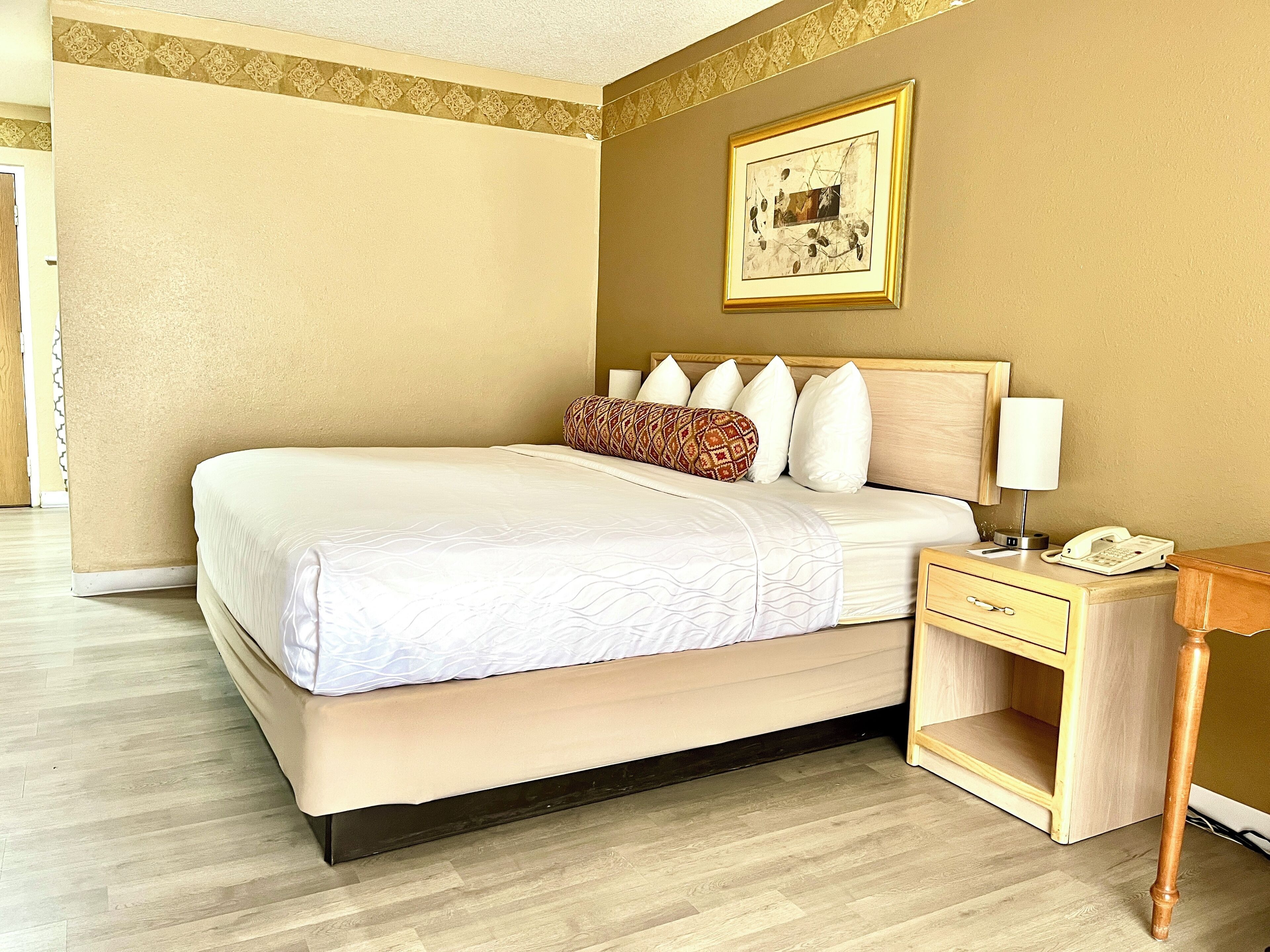 desk, blackout curtains, iron/ironing board, free wifi