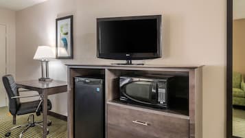 Premium bedding, desk, soundproofing, iron/ironing board