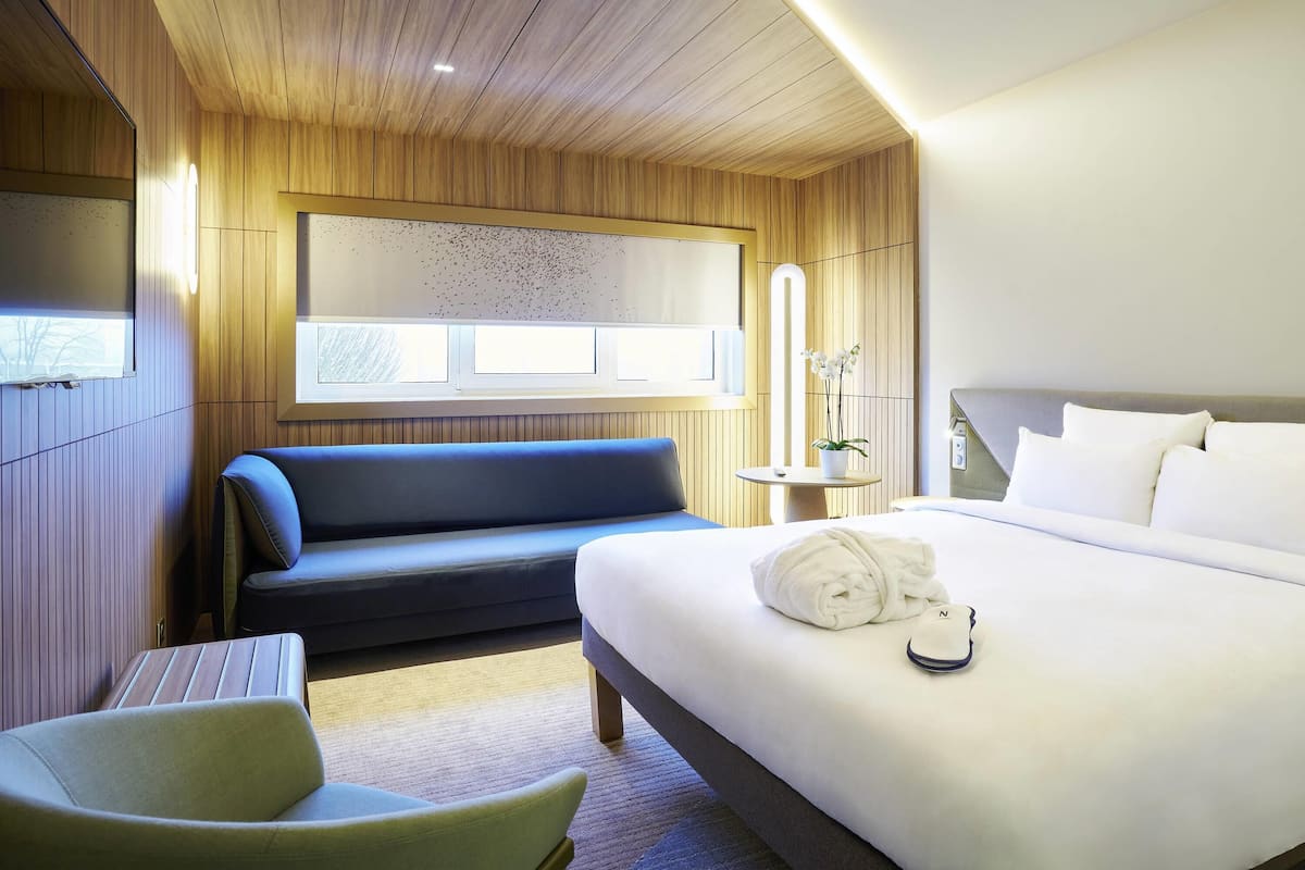 Pillow-top beds, in-room safe, blackout curtains, soundproofing