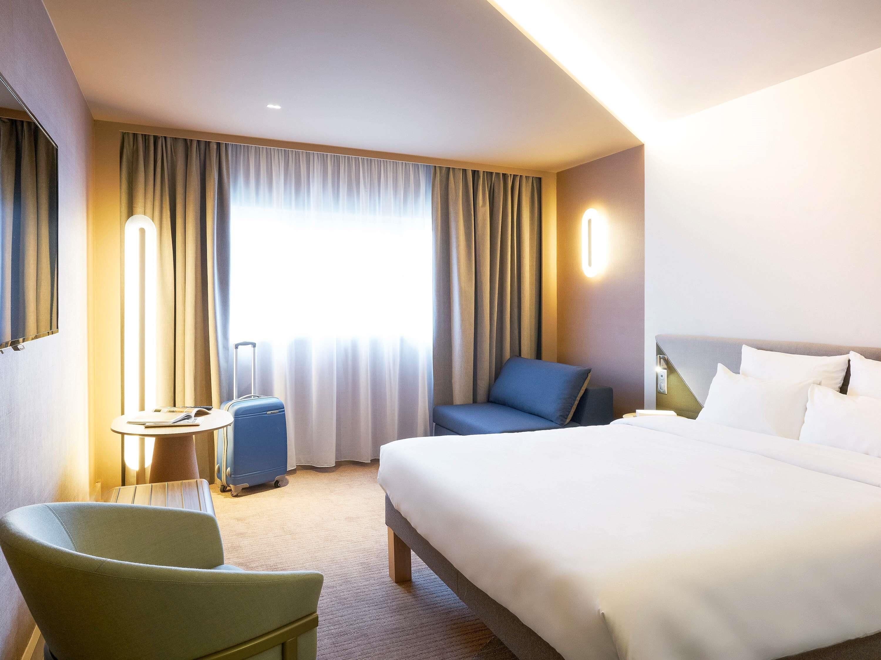 Pillowtop-bedden, een kluis op de kamer, verduisterende gordijnen