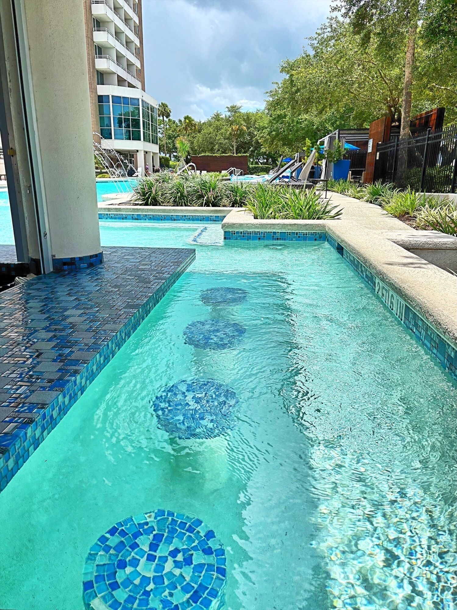 Swim-up bar
