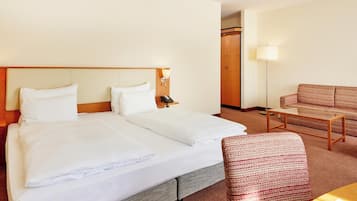 1 bedroom, hypo-allergenic bedding, in-room safe, desk