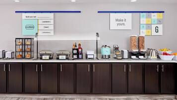 Free daily buffet breakfast