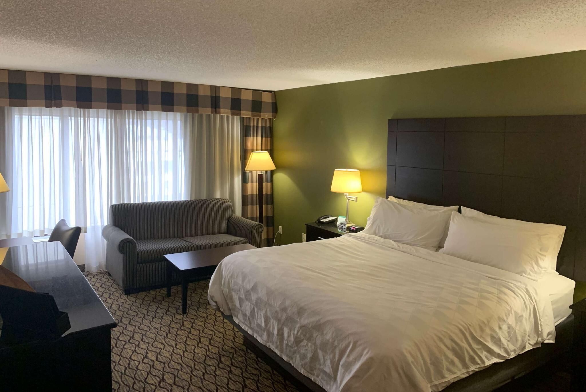 In-room safe, desk, blackout curtains, iron/ironing board