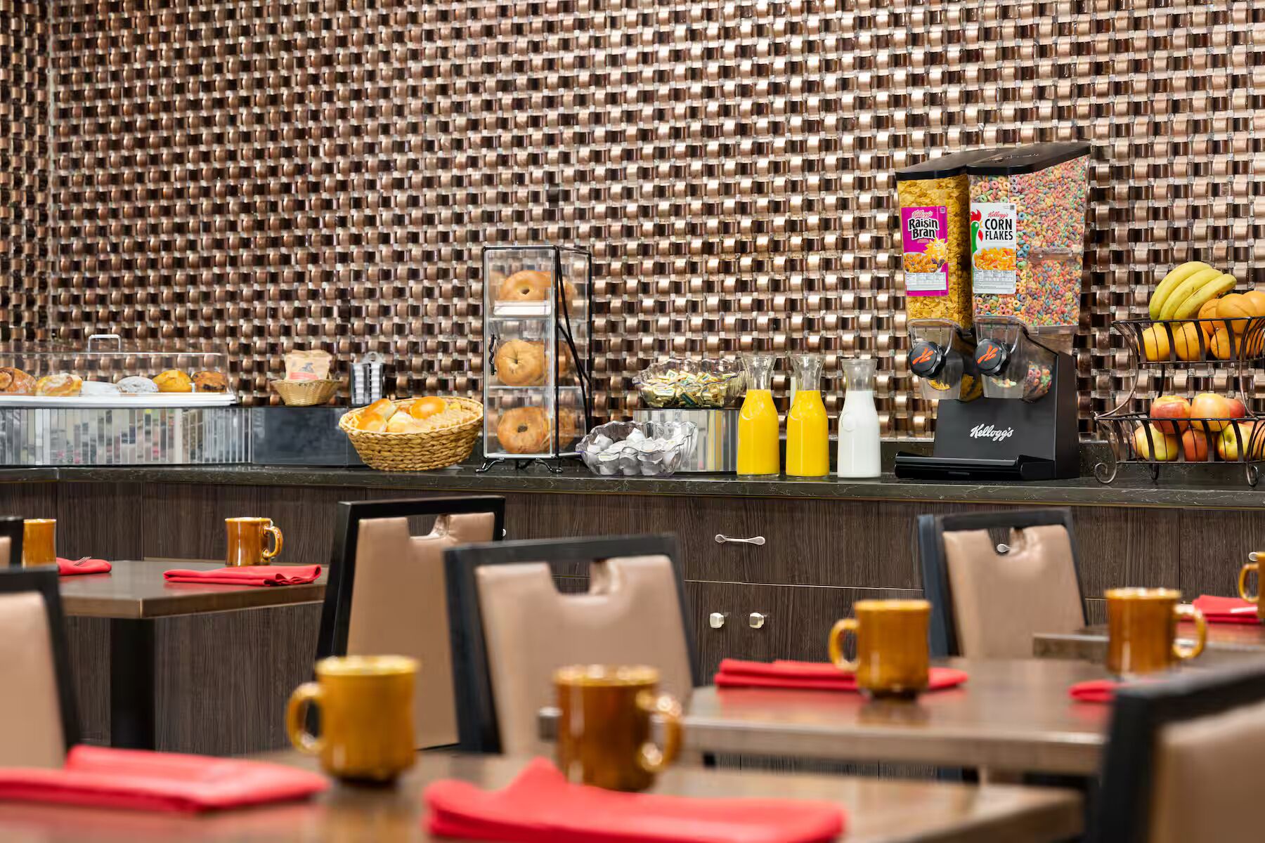 Free daily buffet breakfast