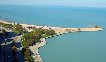 View of beach at Hotel Lincoln