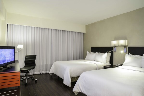 In-room safe, desk, laptop workspace, iron/ironing board