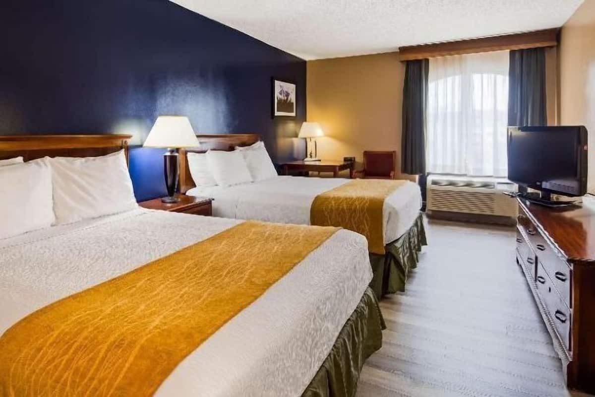 Blackout drapes, iron/ironing board, free cribs/infant beds, free WiFi