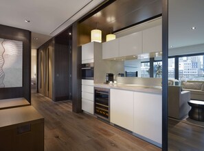 Premium bedding, minibar, in-room safe, desk