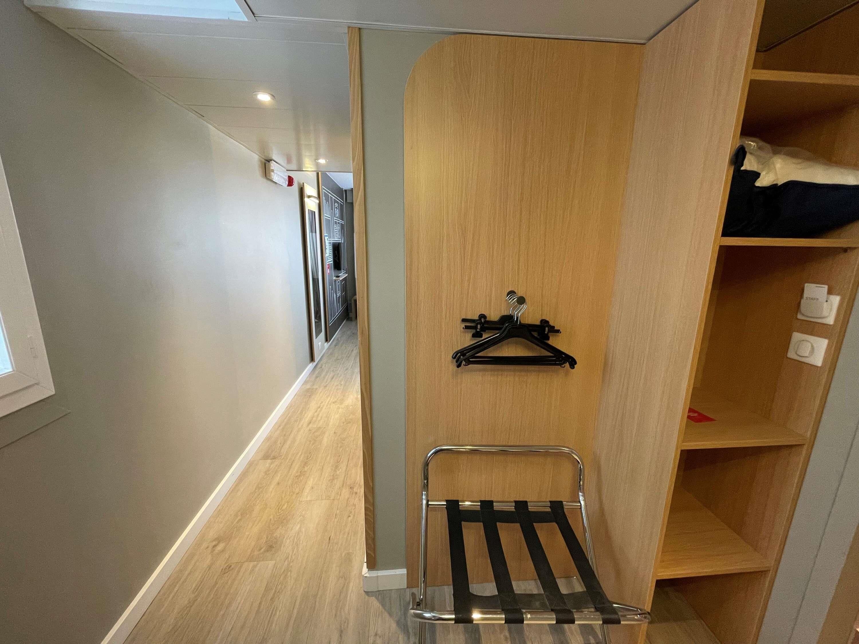 premium bedding, desk, laptop workspace, blackout curtains