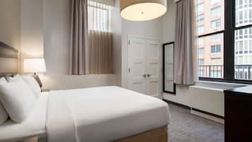 1 habitación y ropa de cama hipoalergénica