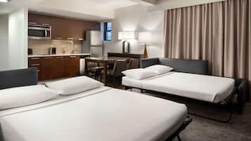 1 bedroom, hypo-allergenic bedding, in-room safe, desk