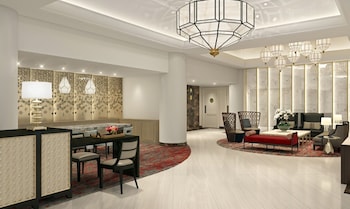 Hotel entrance and lobby at Taj Campton Place