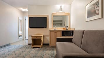 Suíte, 1 cama King, para não fumantes | Escrivaninha, espaço de trabalho para notebook