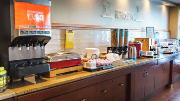 Free daily buffet breakfast