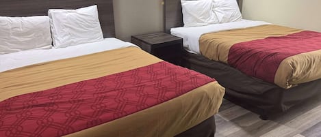 Room, 2 Queen Beds, Mobility Accessible, Non Smoking (Roll-in Shower) | Individually decorated, individually furnished, desk, laptop workspace