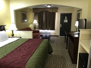 Desk, soundproofing, iron/ironing board, free WiFi