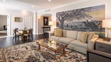 Suite, 1 kingsize bed (George Washington) | Lakens van Egyptisch katoen, luxe beddengoed, Tempur Pedic-bedden