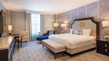 Premium kamer, 1 kingsize bed | Lakens van Egyptisch katoen, luxe beddengoed, Tempur Pedic-bedden