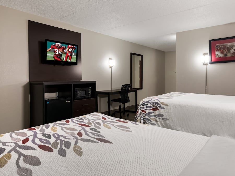 Quarto luxo, 2 camas de casal, acessível, para não fumantes | Roupas de cama premium, berços grátis