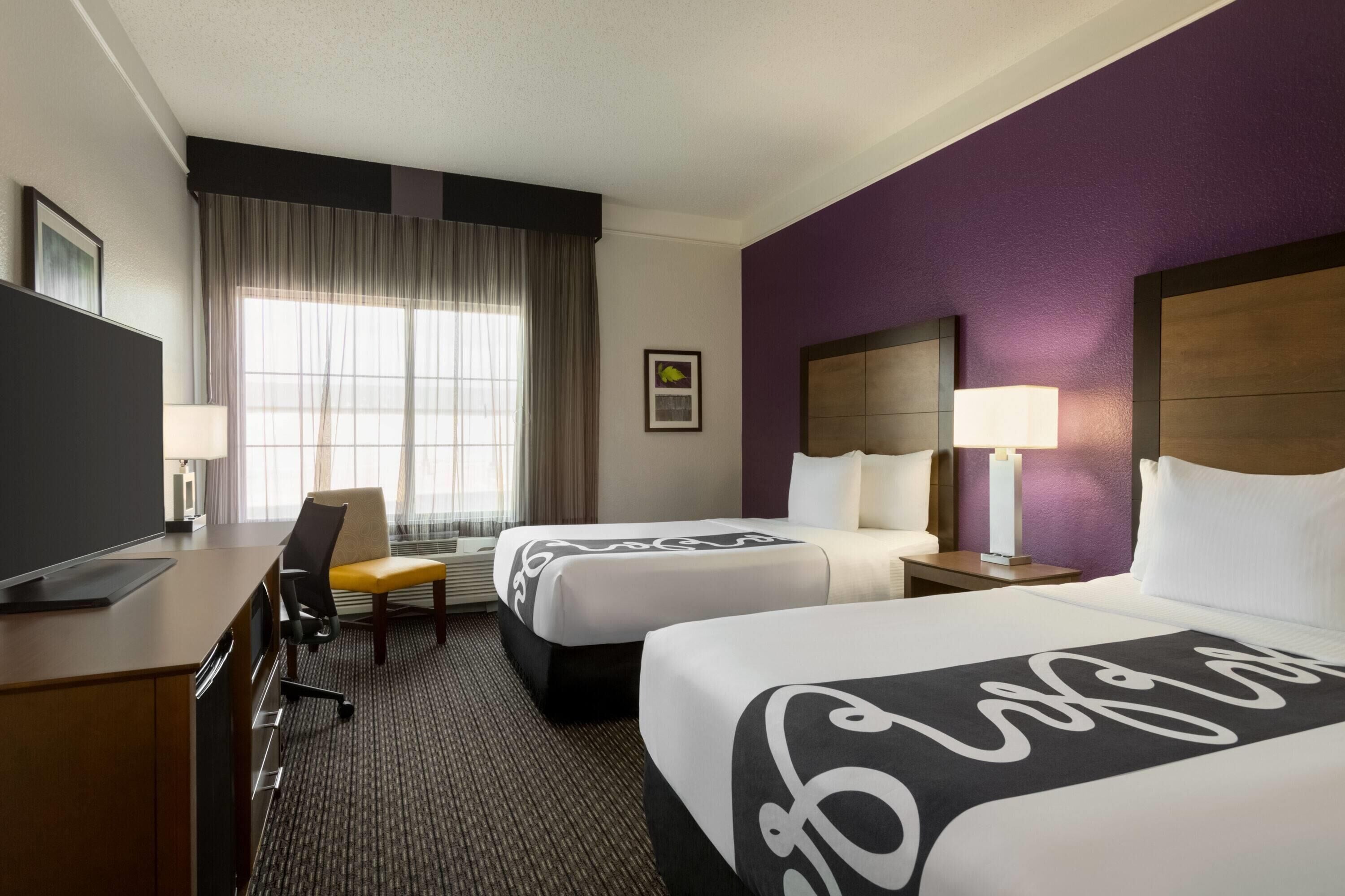 room, 2 double beds, accessible, non smoking (hearing accessible) | premium bedding, desk, blackout curtains, iron/ironing board