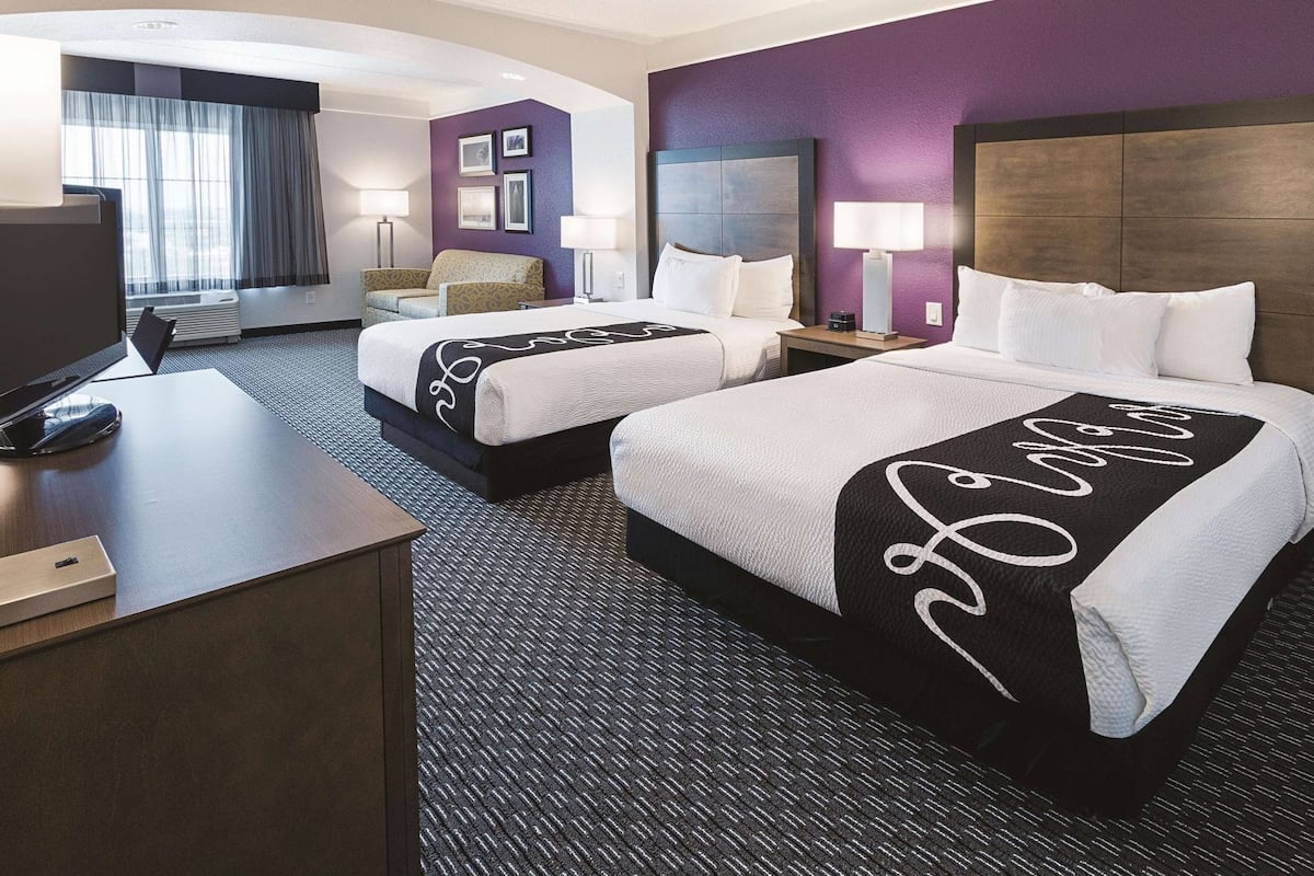 Premium bedding, desk, blackout curtains, iron/ironing board