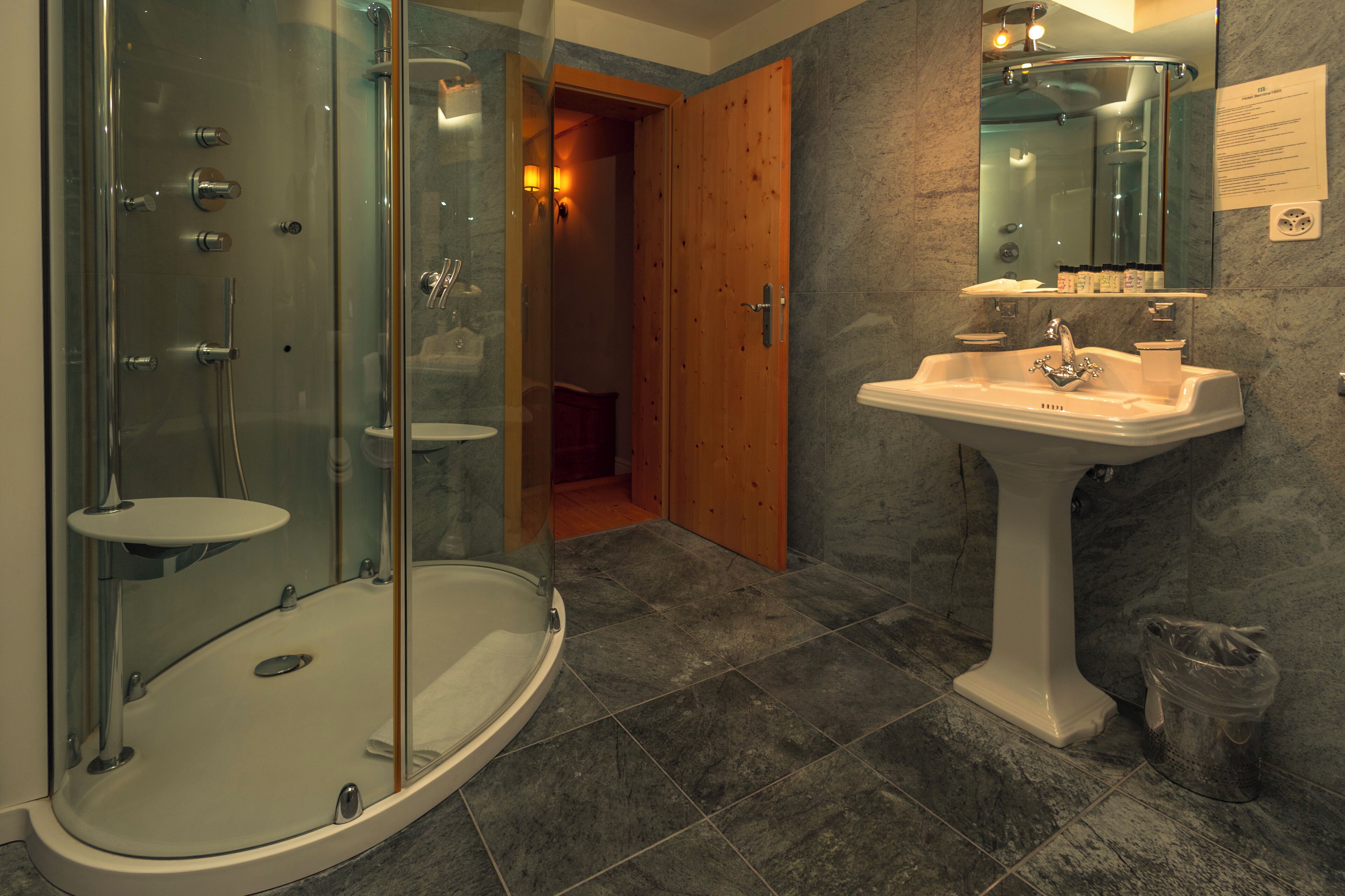 free toiletries, hair dryer, towels, soap