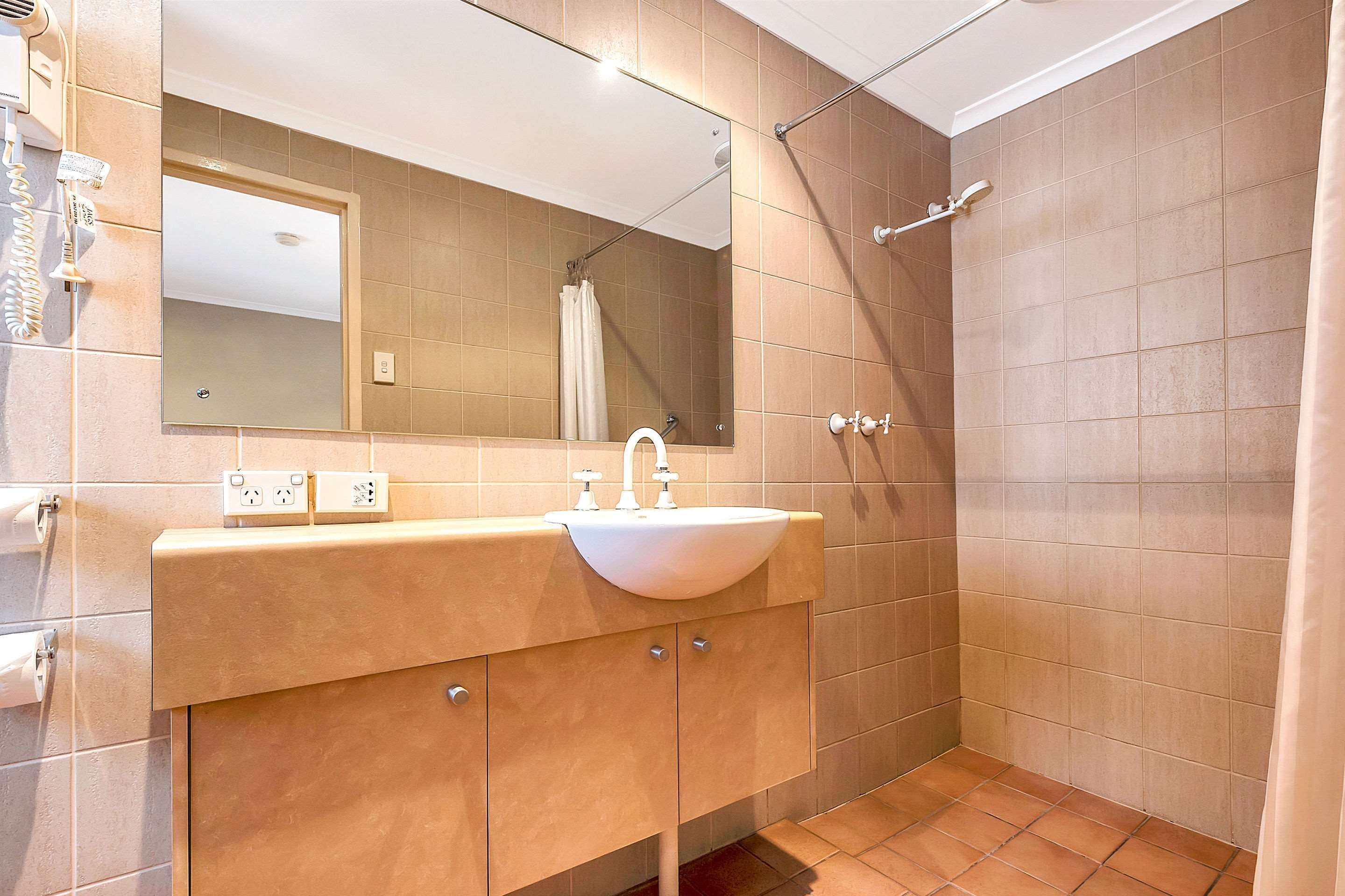 studio, 1 queen bed | bathroom | free toiletries, hair dryer, towels, soap