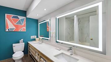 In-room safe, laptop workspace, blackout curtains, iron/ironing board