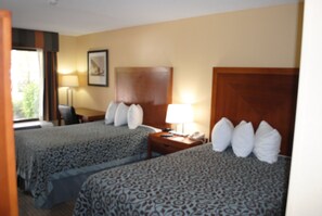 Room, 2 Double Beds, Non Smoking | Premium bedding, desk, blackout curtains, soundproofing