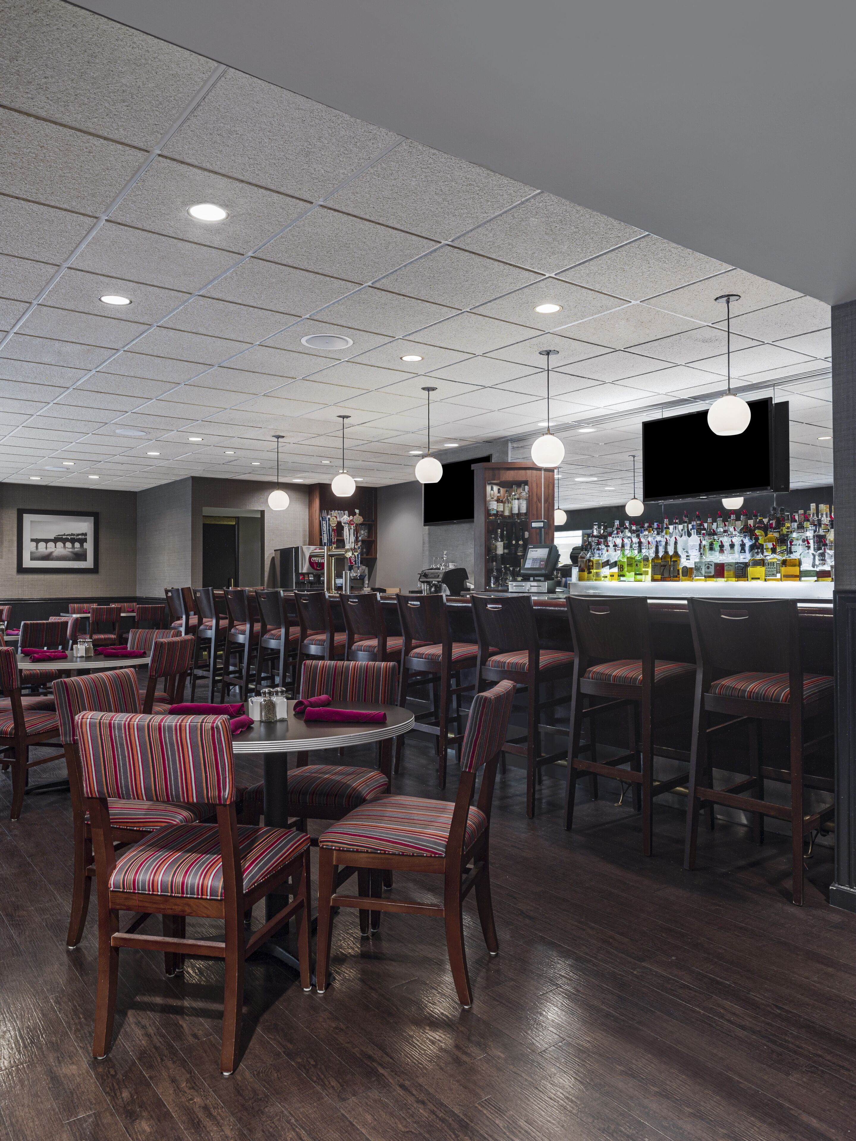 Breakfast, lunch and dinner served