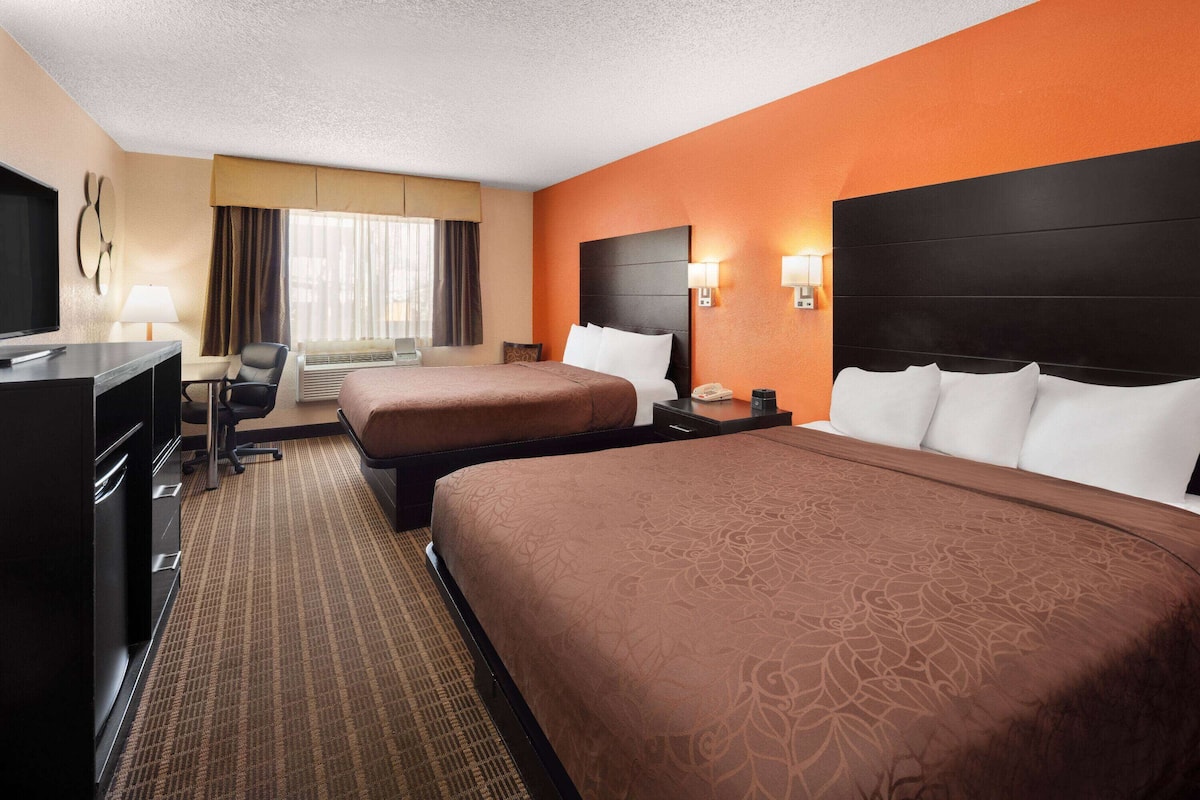 Room, 2 Queen Beds, Non Smoking | In-room safe, desk, iron/ironing board, free WiFi