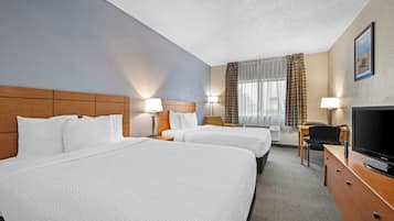 Standard Room, 2 Queen Beds, Non Smoking | Premium bedding, in-room safe, blackout drapes, free WiFi