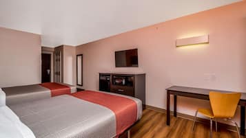 Deluxe Room, 2 Double Beds, Non Smoking, Refrigerator & Microwave | Free WiFi, bed sheets