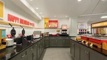 Free daily buffet breakfast