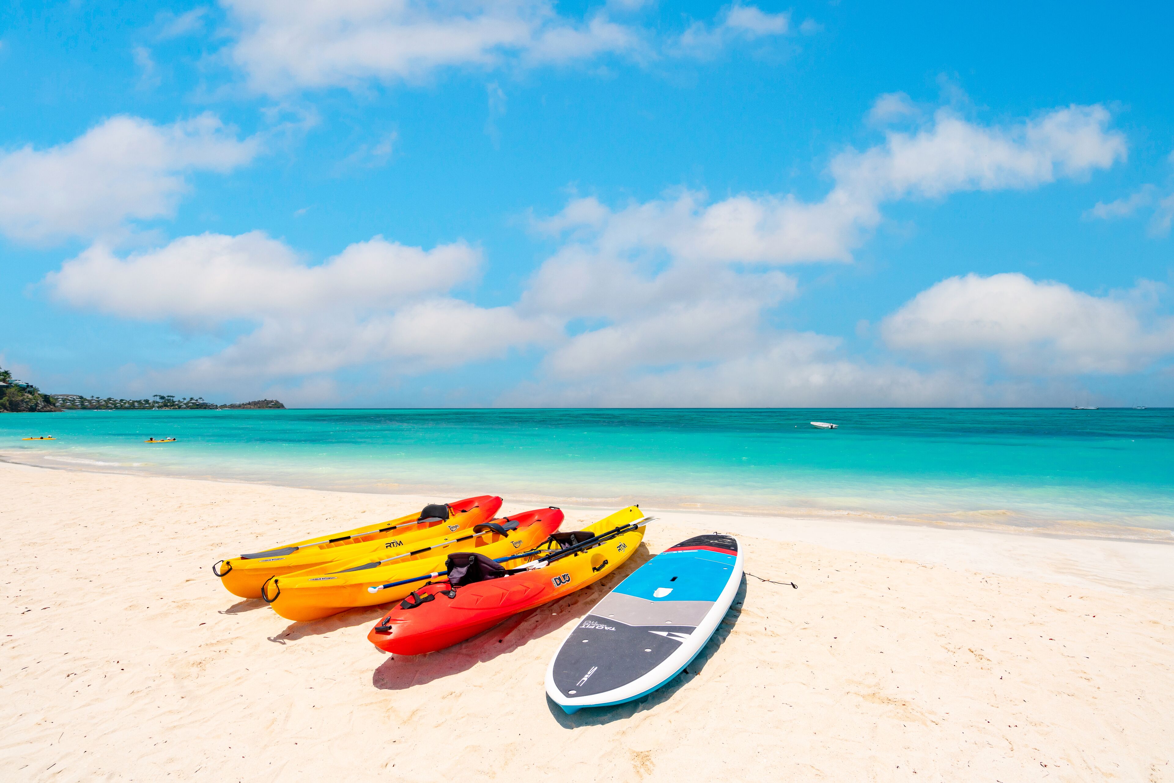 Une plage où l’on peut faire du kayak et du paddle.
