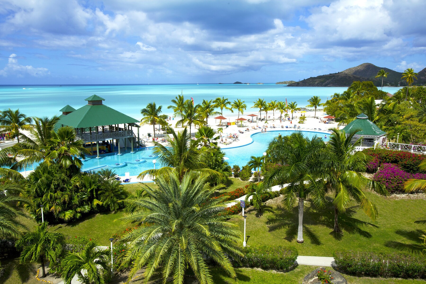 2 outdoor pools, pool umbrellas, pool loungers