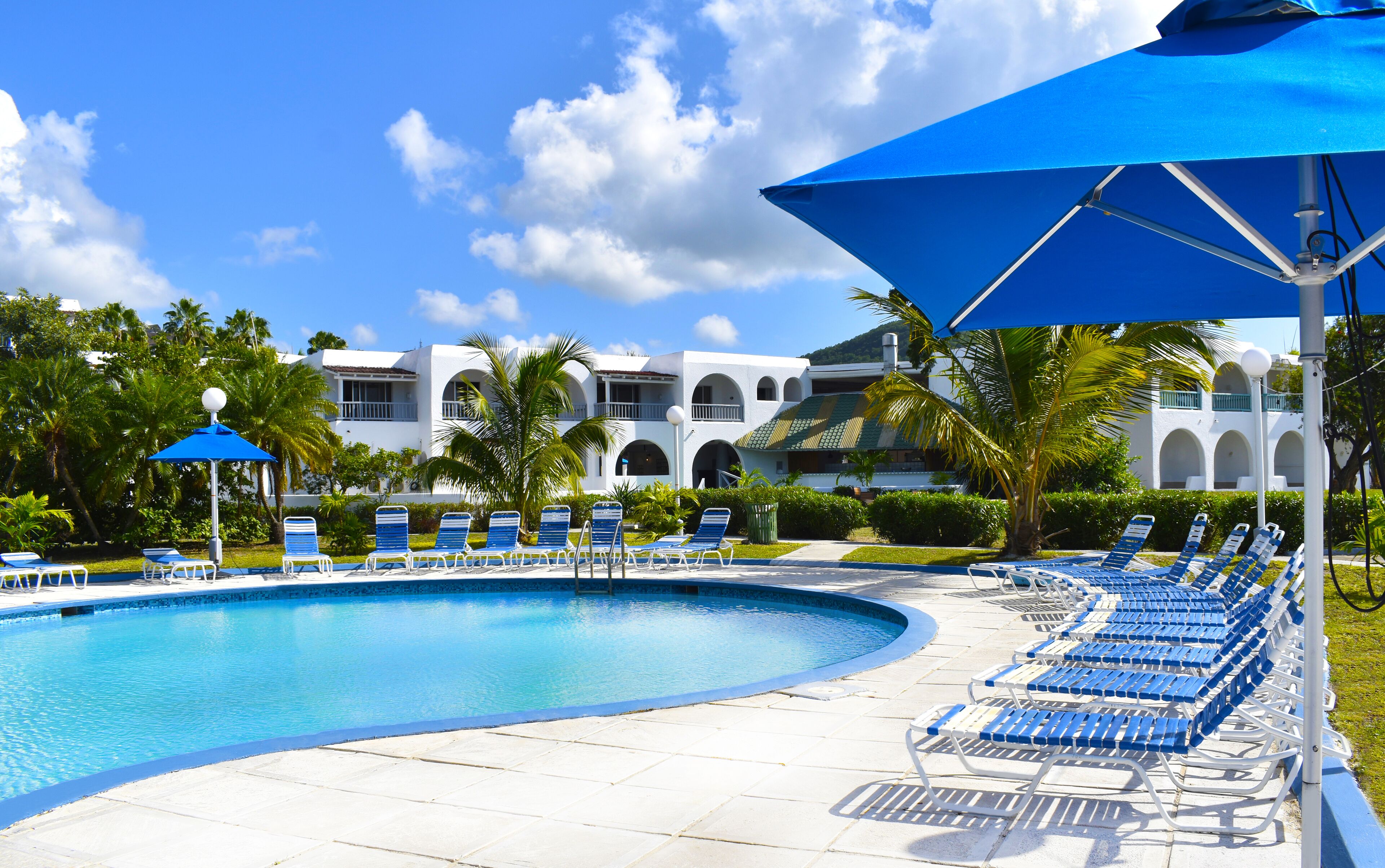 2 outdoor pools, pool umbrellas, sun loungers
