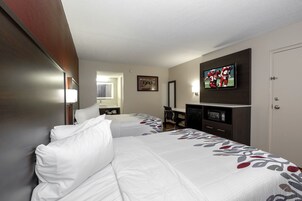 Deluxe Room, 2 Double Beds, Non Smoking | Desk, laptop workspace, blackout drapes, free WiFi