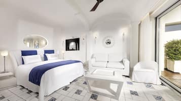 Junior Suite, Sea View (Capritouch) | Frette Italian sheets, premium bedding, down comforters, minibar